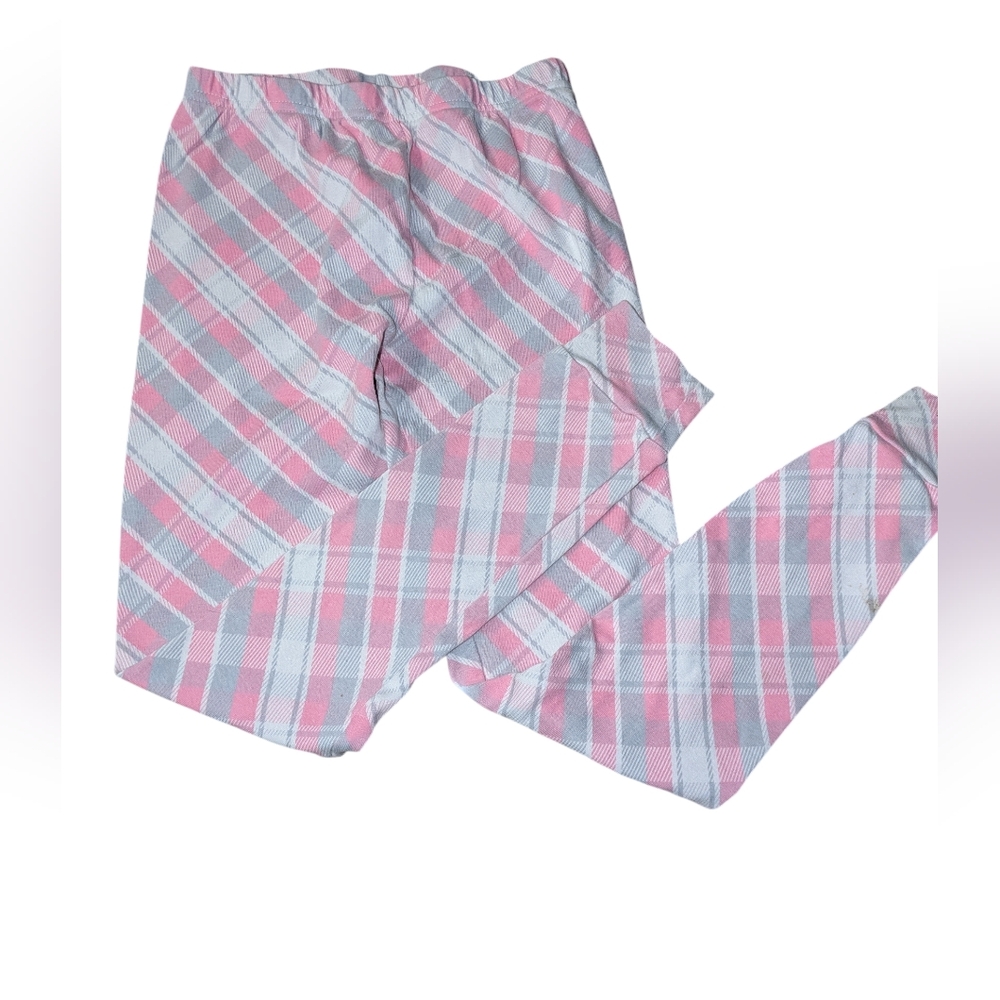 Free With Purchase Kirkland Signature Pink and White Plaid Kids Pajama Bottoms